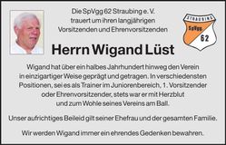 Traueranzeige Wigand Lüst