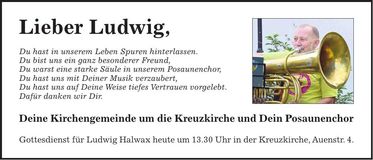 Traueranzeige Ludwig Halwax