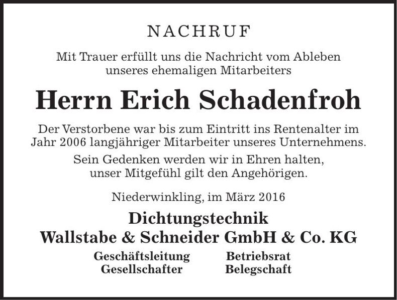 Traueranzeige Angela Eidenschink