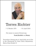 Traueranzeige Torres Richter