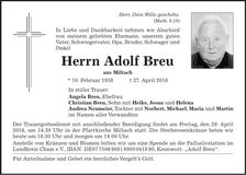 Traueranzeige Angela Breu