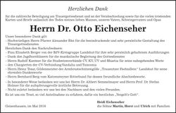 Traueranzeige Otto Eichenseher