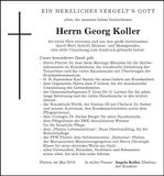 Traueranzeige Georg Koller
