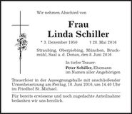 Traueranzeige Linda Schiller
