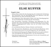 Traueranzeige Else Kuffer