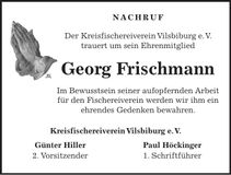 Traueranzeige Georg Frischmann