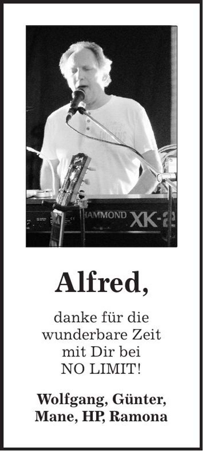 Traueranzeige Alfred Gegenfurtner
