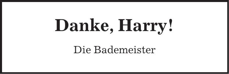 Traueranzeige Harry 