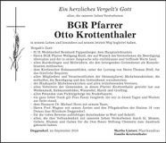 Traueranzeige Otto Krottenthaler