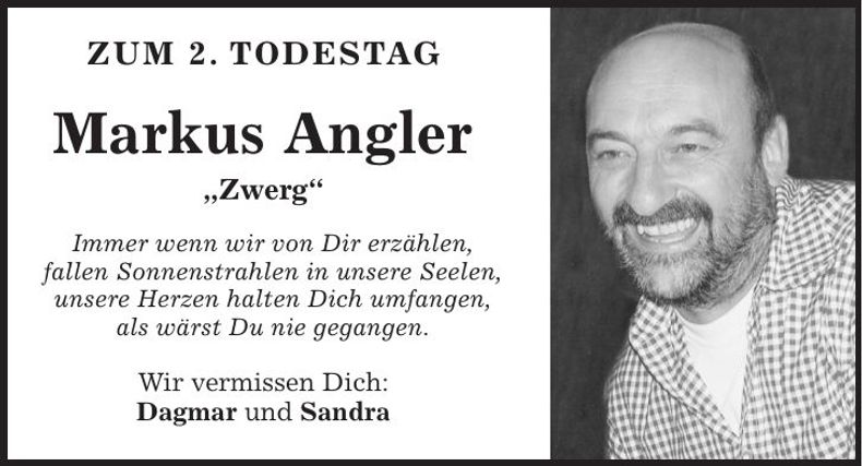 Traueranzeige Markus Angler