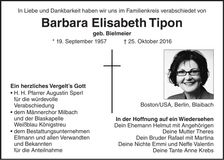 Traueranzeige Barbara Elisabeth Tipon
