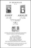 Traueranzeige Josef, Amalie Nowak