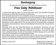 Traueranzeige Gabriele Mühlbauer