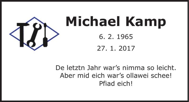 Traueranzeige Michael Kamp