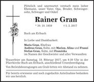Traueranzeige Rainer Gran