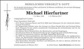 Traueranzeige Michael Hierfurtner1