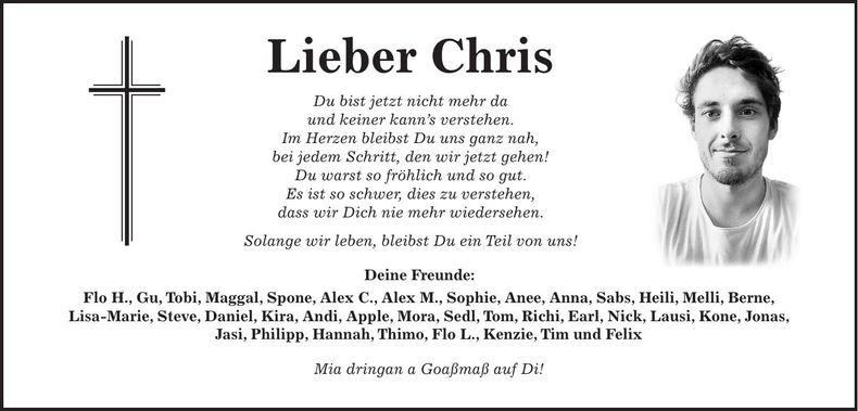 Traueranzeige Richter Christoph