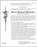 Traueranzeige Michael Oberhofer
