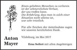 Traueranzeige Anton Mayer