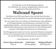 Traueranzeige Waltraud Sporer