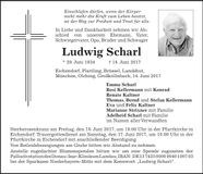 Traueranzeige Ludwig Scharl