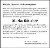 Traueranzeige Marko Böttcher