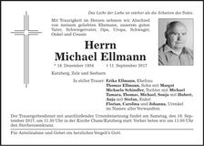 Traueranzeige Michael Ellmann