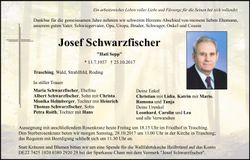 Traueranzeige Josef Schwarzfischer