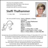 Traueranzeige Steffi Thalhammer