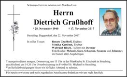 Traueranzeige Dietrich Graßhoff