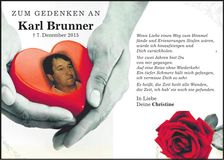 Traueranzeige Karl Brunner