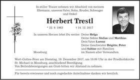 Traueranzeige Herbert Trestl
