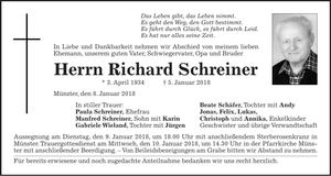 Traueranzeige Paula Schreiner