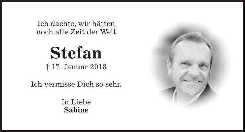 Traueranzeige Stefan Geier