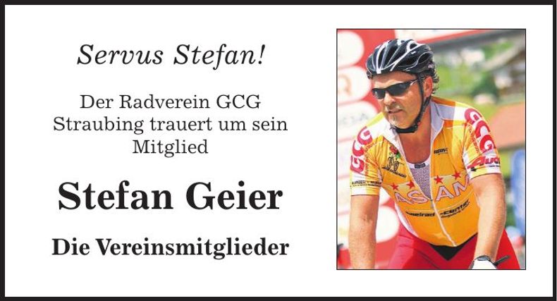 Traueranzeige Stefan Geier