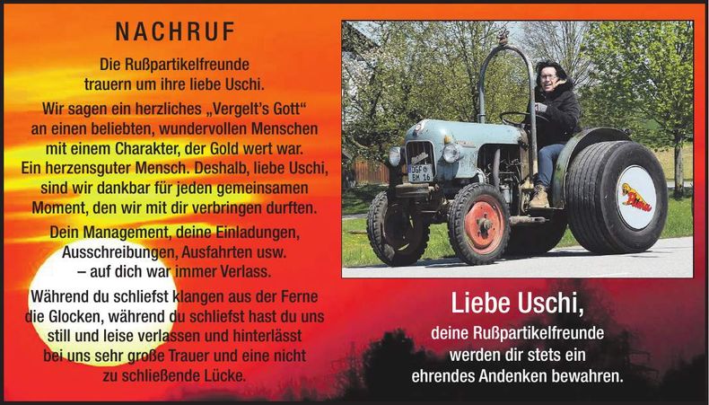 Traueranzeige Uschi Wiesbeck