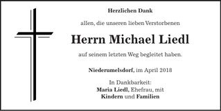 Traueranzeige Michael Liedl