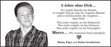 Traueranzeige Marco Gangkofner