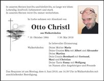 Traueranzeige Otto Christl