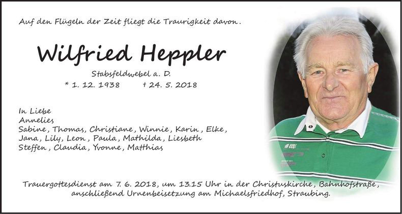 Traueranzeige Wilfried Heppler