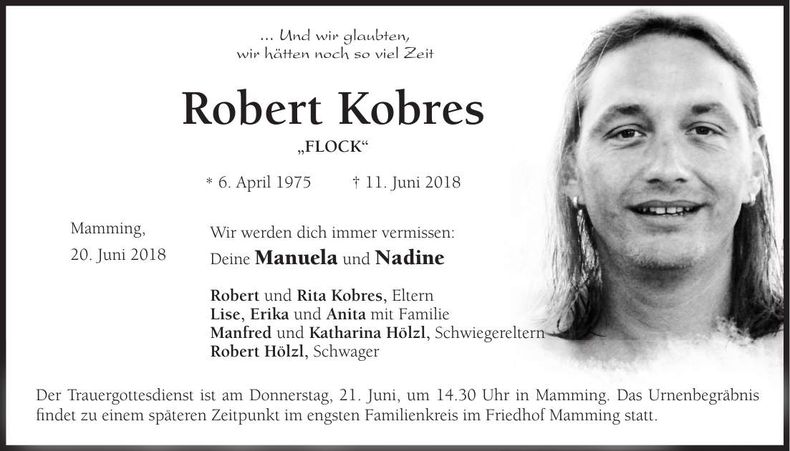 Traueranzeige Robert Kobres