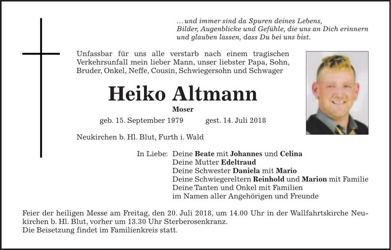 Traueranzeige Heiko Altmann