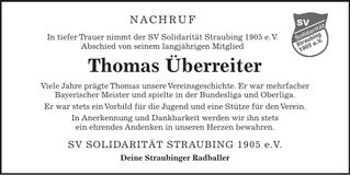 Traueranzeige Thomas Überreiter