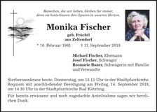 Traueranzeige Monika Fischer