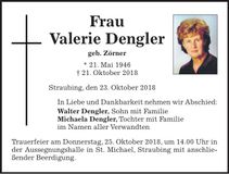 Traueranzeige Valerie Dengler