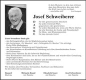 Traueranzeige Josef Schweiberer