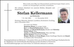 Traueranzeige Stefan Kellermann