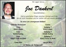 Traueranzeige Joe Dankerl