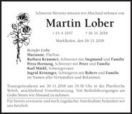 Traueranzeige Martin Lober