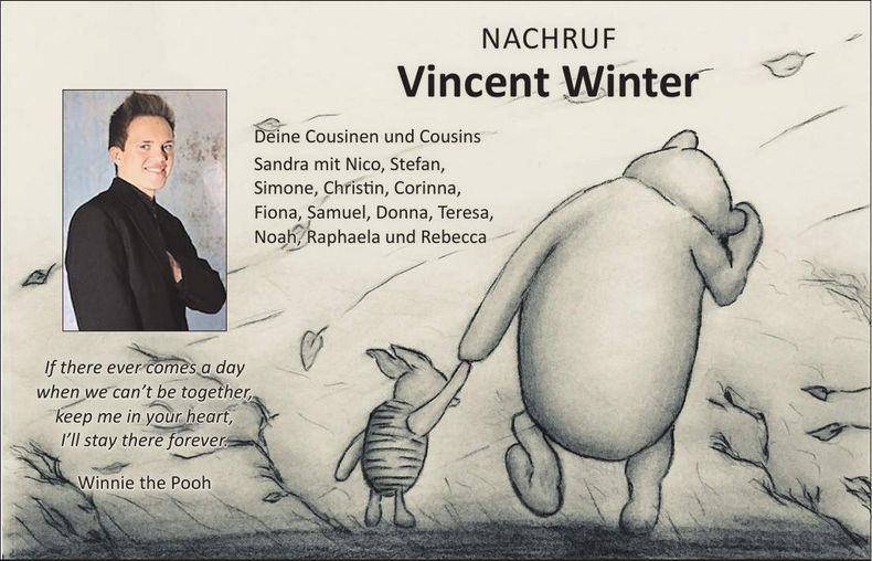 Traueranzeige Vincent Winter